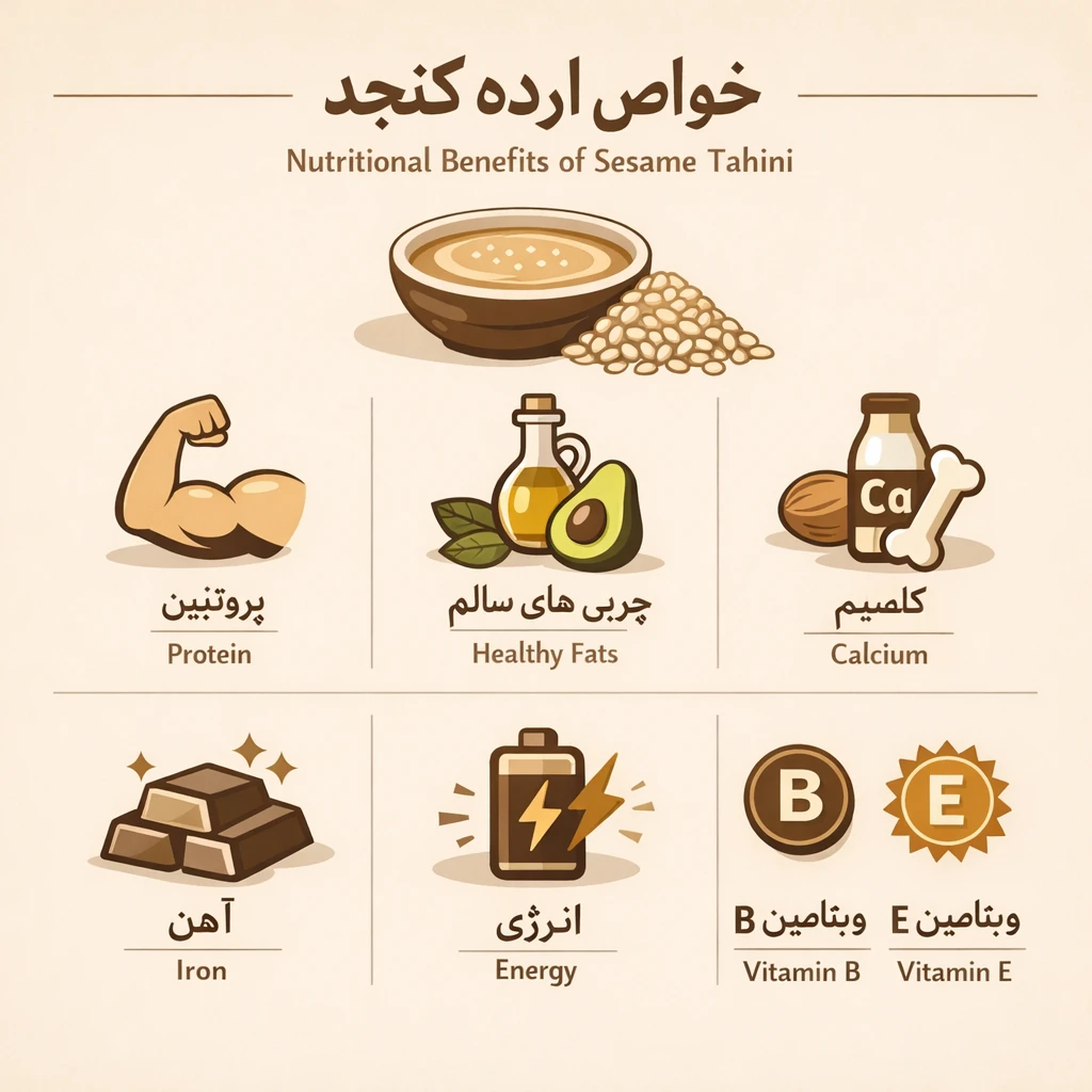 ارده کنجد طبیعی