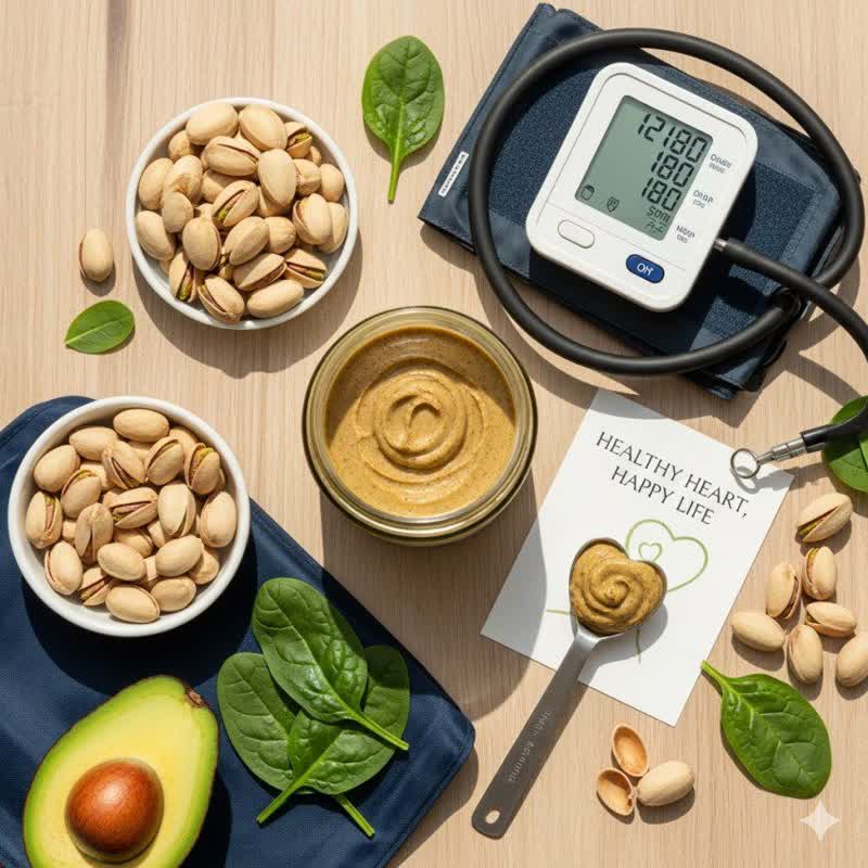 خواص کره پسته برای فشار خون