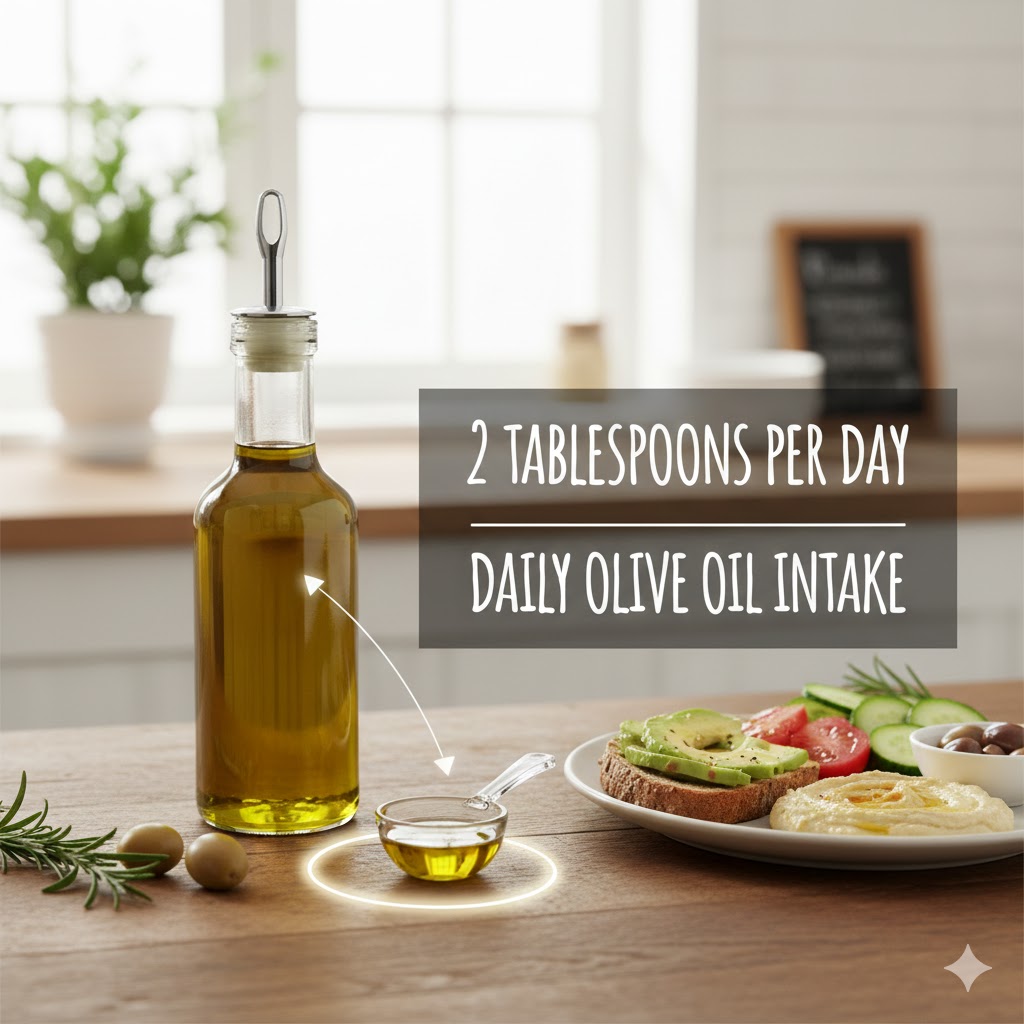 مقدار مجاز مصرف روغن زیتون در روز