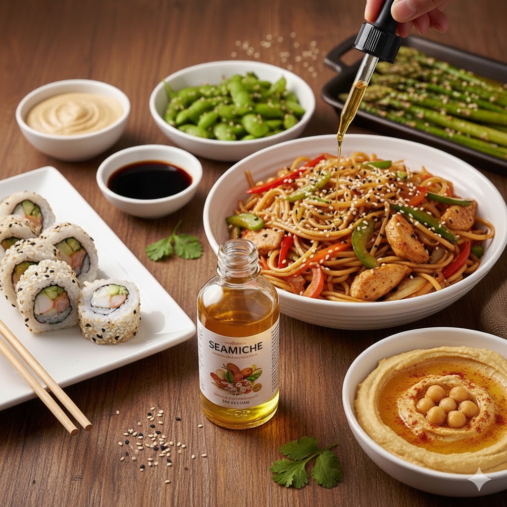 روغن کنجد در چه غذاهایی استفاده می شود؟